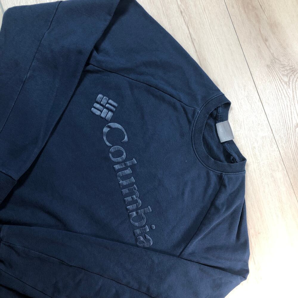 Columbia Crewneck Sweatshirt Mens Navy Blue M [0044]